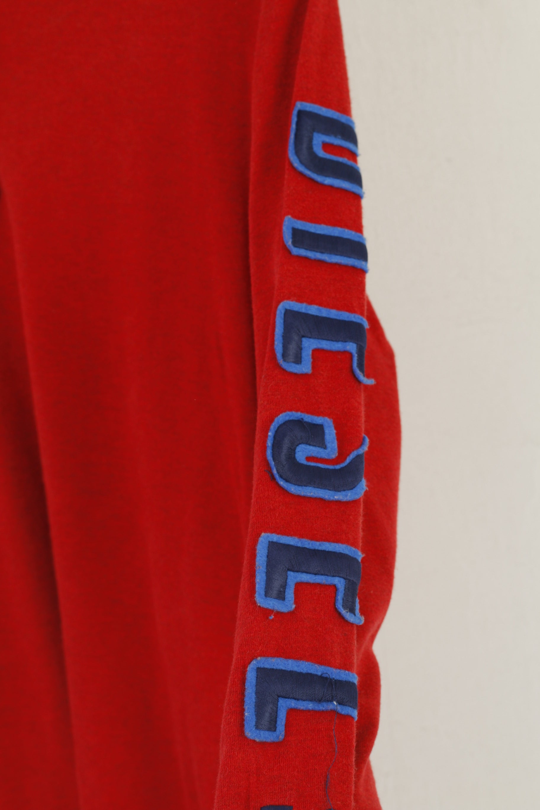 Diesel Men L Chemise à manches longues Rouge Coton Col boutonné Haut à manches brodées