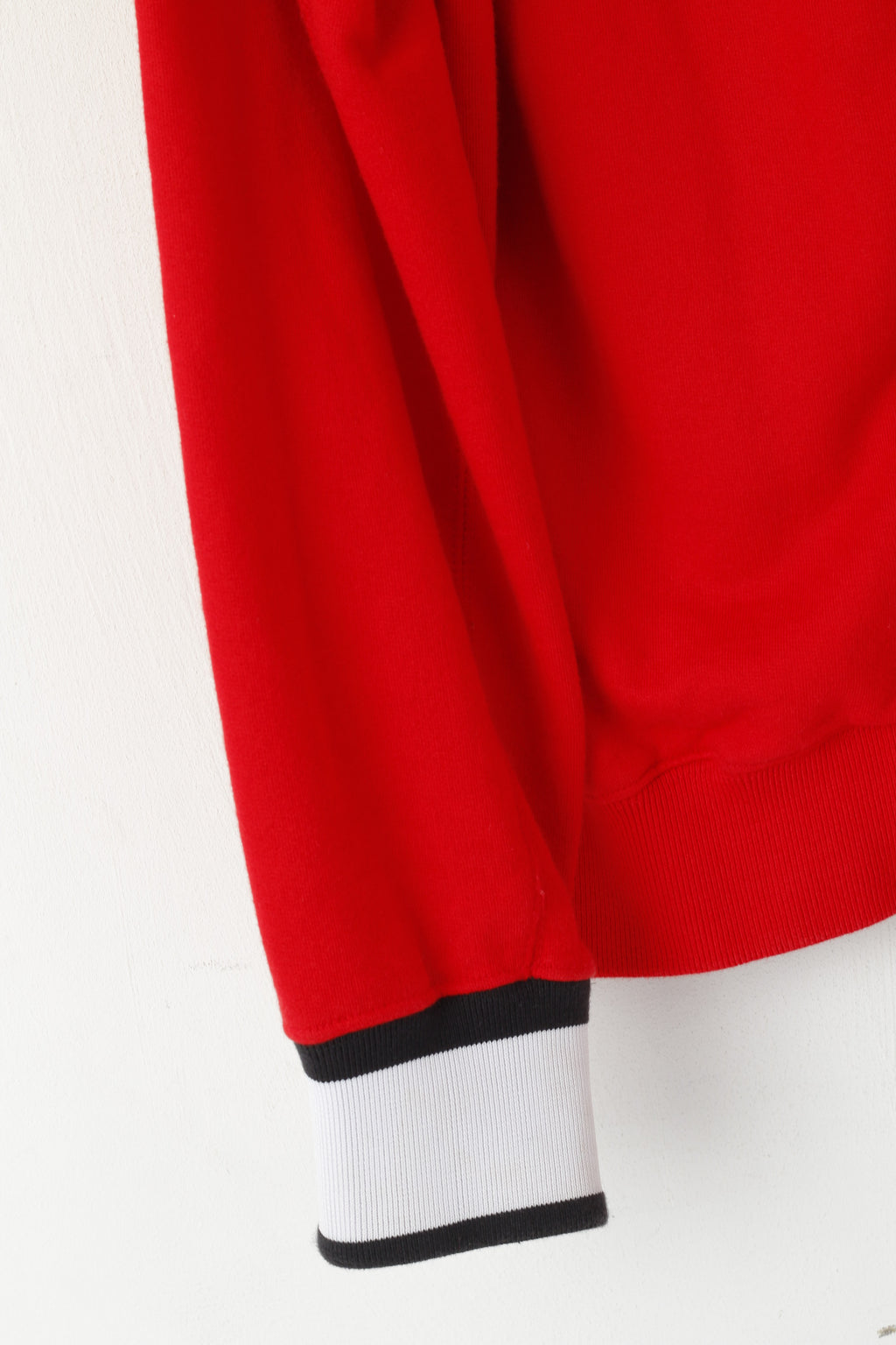 Kappa Men XXL Sweatshirt Red Cotton Brann Bergen Football Full Zipper Track Top