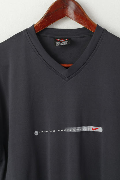 Nike Men M 178 Shirt Black Athletic Performance Sportswear Jersey Top