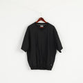 Ping Men L Shirt Black Golf Classic V Neck Short Sleeve Activewear Top
