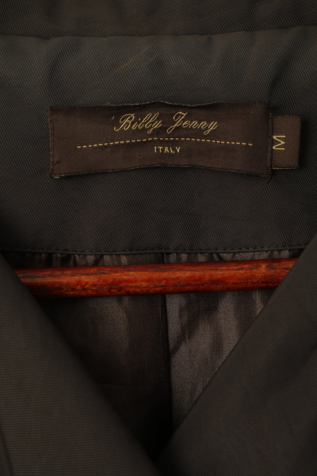 Billy Jenny Italie Femmes M Manteau Marron Double Boutonnage Trench Ceinturé Classique Mac