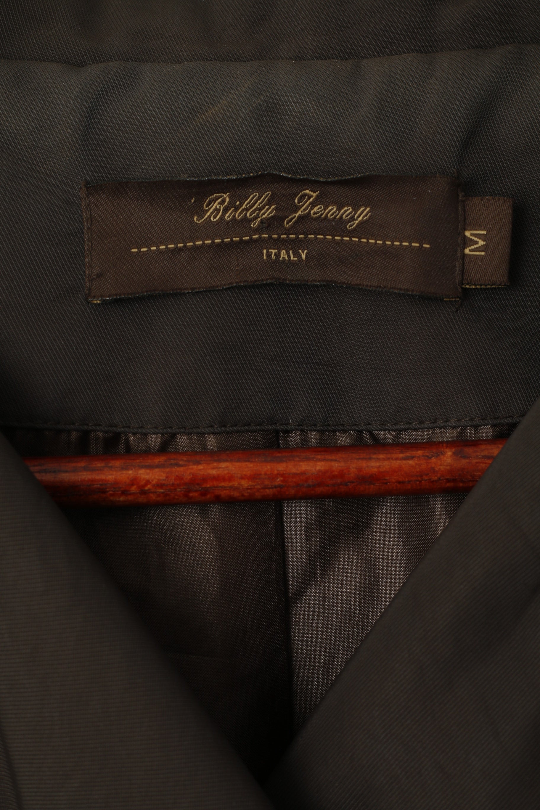 Billy Jenny Italie Femmes M Manteau Marron Double Boutonnage Trench Ceinturé Classique Mac