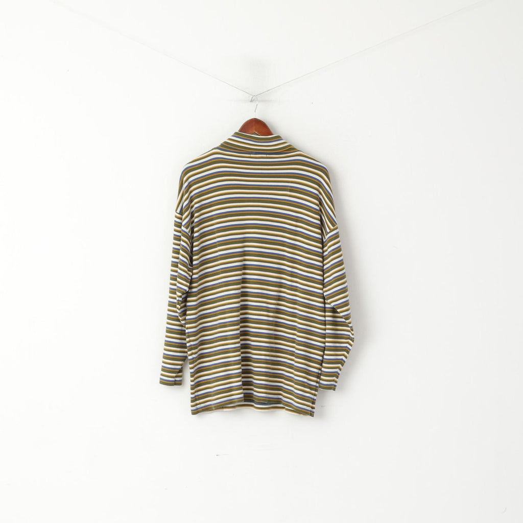 Carnaby's Collection Chemise XL à manches longues en coton à rayures multiples pour homme