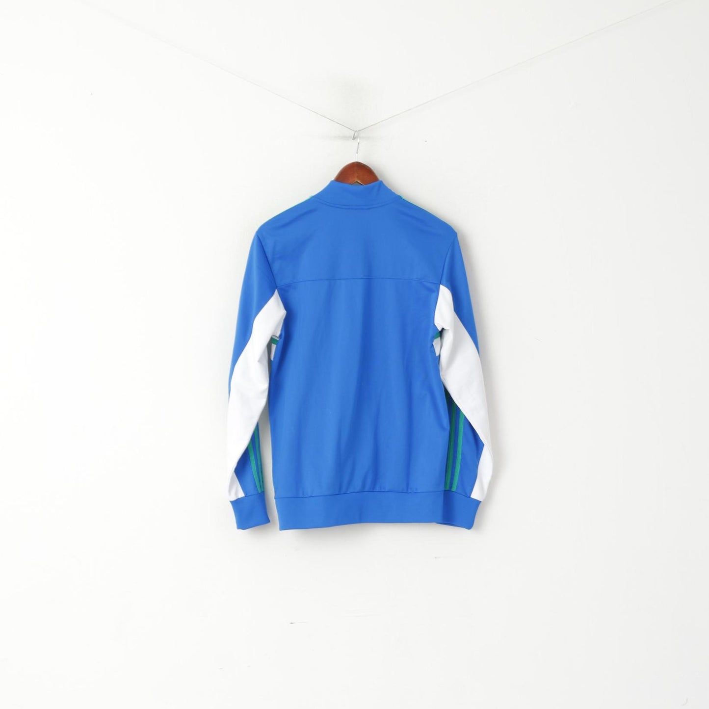 Adidas Men S Sweatshirt Bleu Brillant Climalite Full Zipper Activewear Track Top
