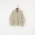 Giacca Joseph Turner Yorkshire da uomo XL Beige Classica zip intera leggera retrò