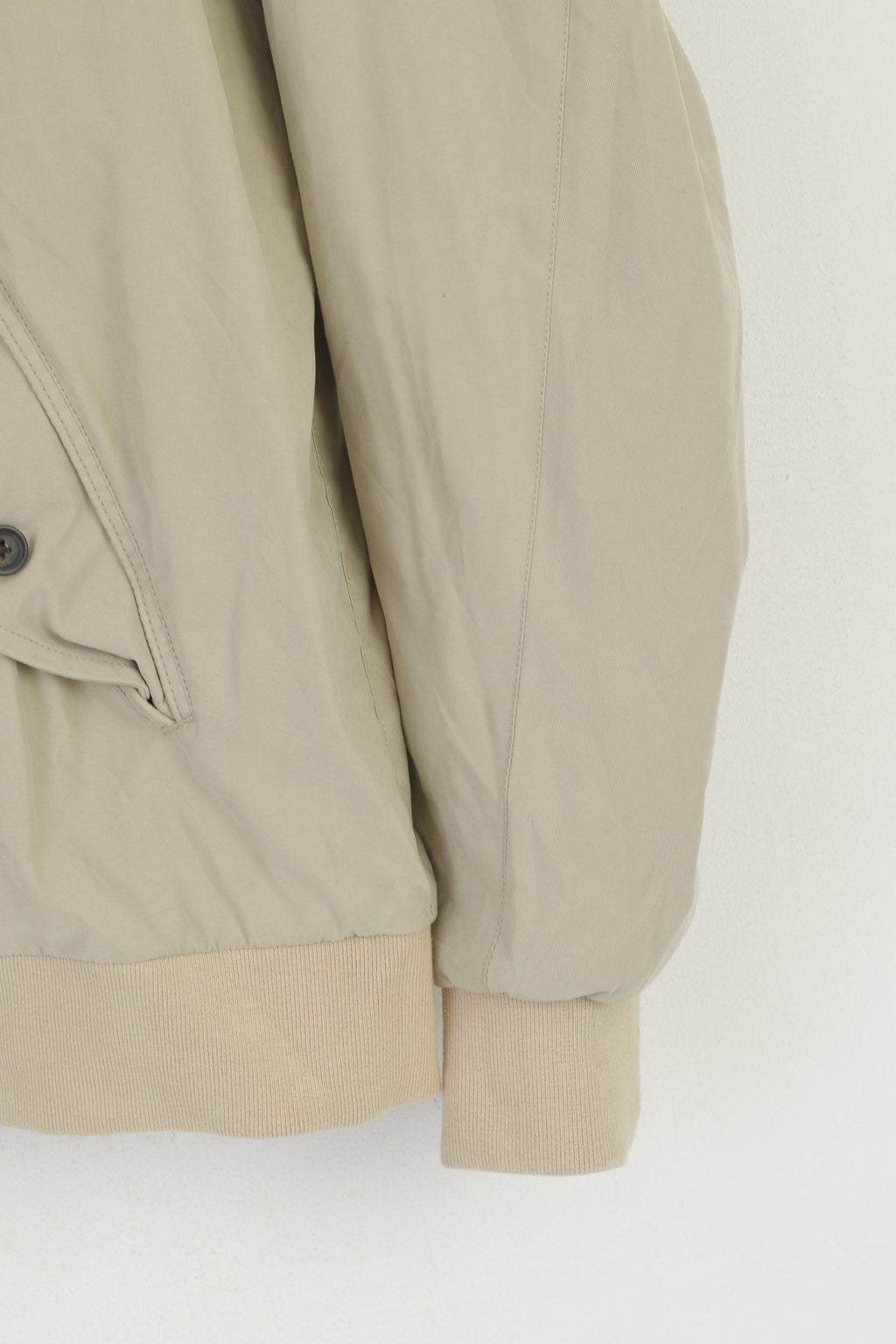 Joseph Turner Yorkshire Men XL Jacket Beige Classic Full Zip Lightweight Retro Top