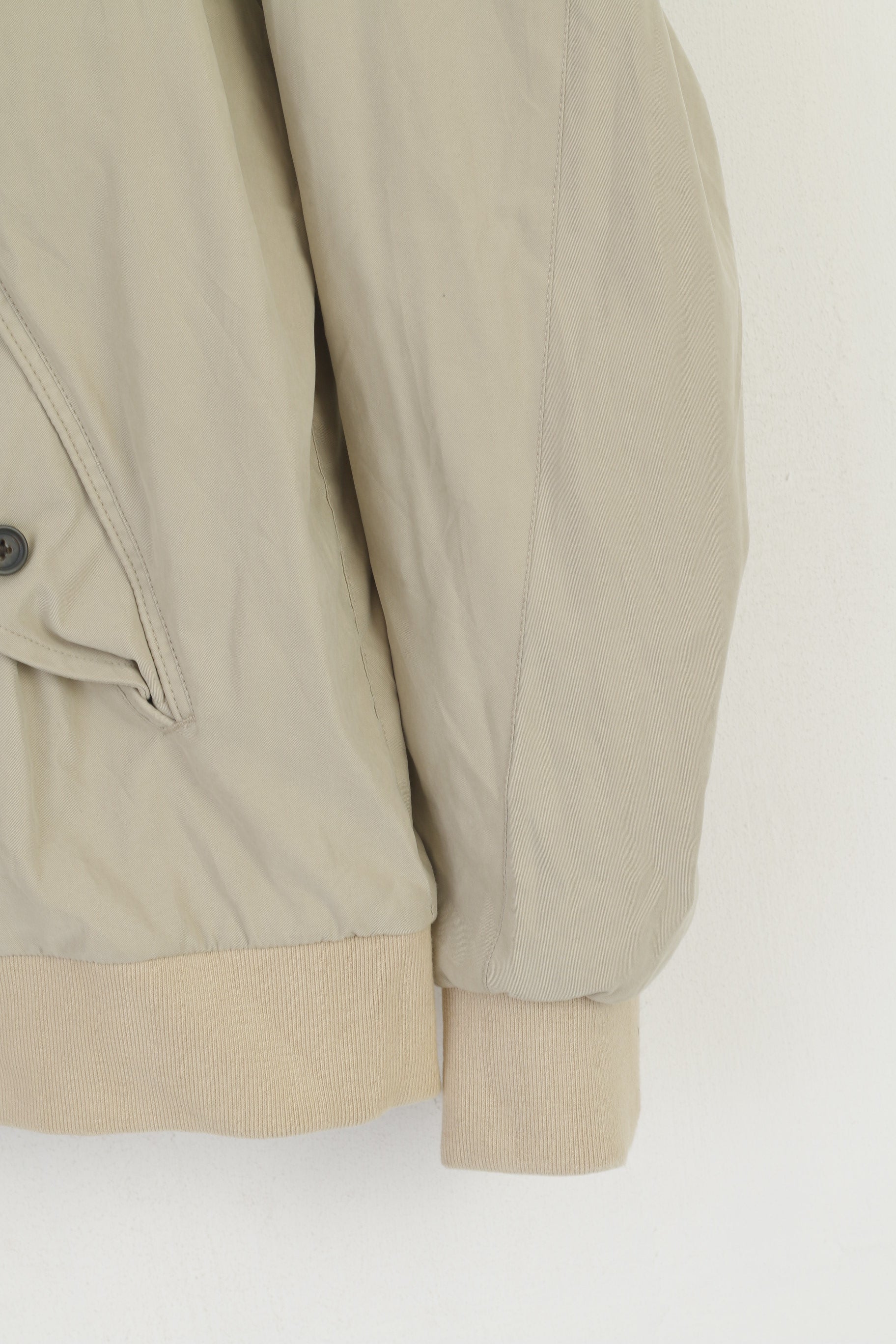 Joseph Turner Yorkshire Men XL Jacket Beige Classic Full Zip Lightweight Retro Top