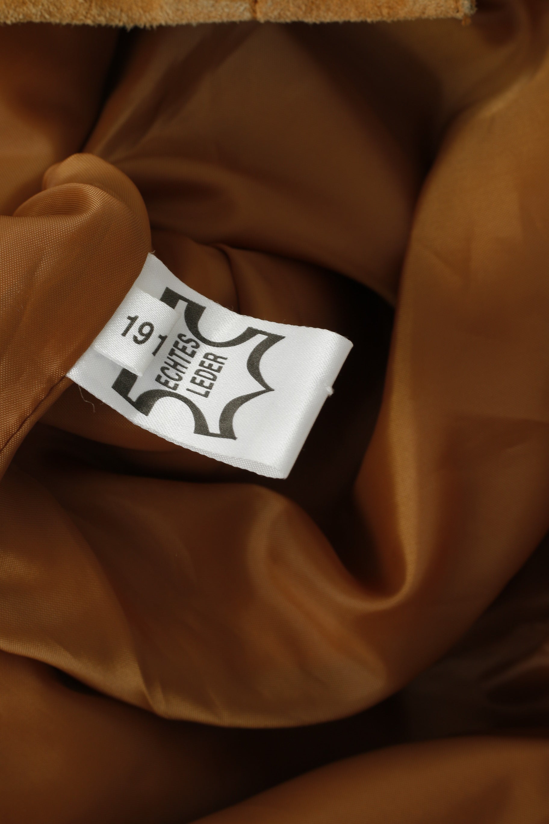 Yuppie Company Women 18 44 Jacket Beige Leather Suede Gold Detailed Retro Top