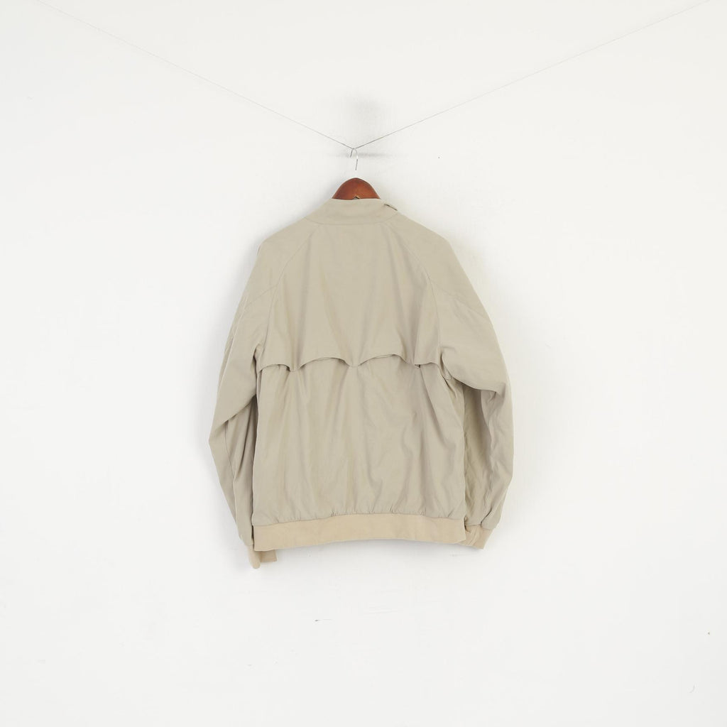 Joseph Turner Yorkshire Men XL Jacket Beige Classic Full Zip Lightweight Retro Top