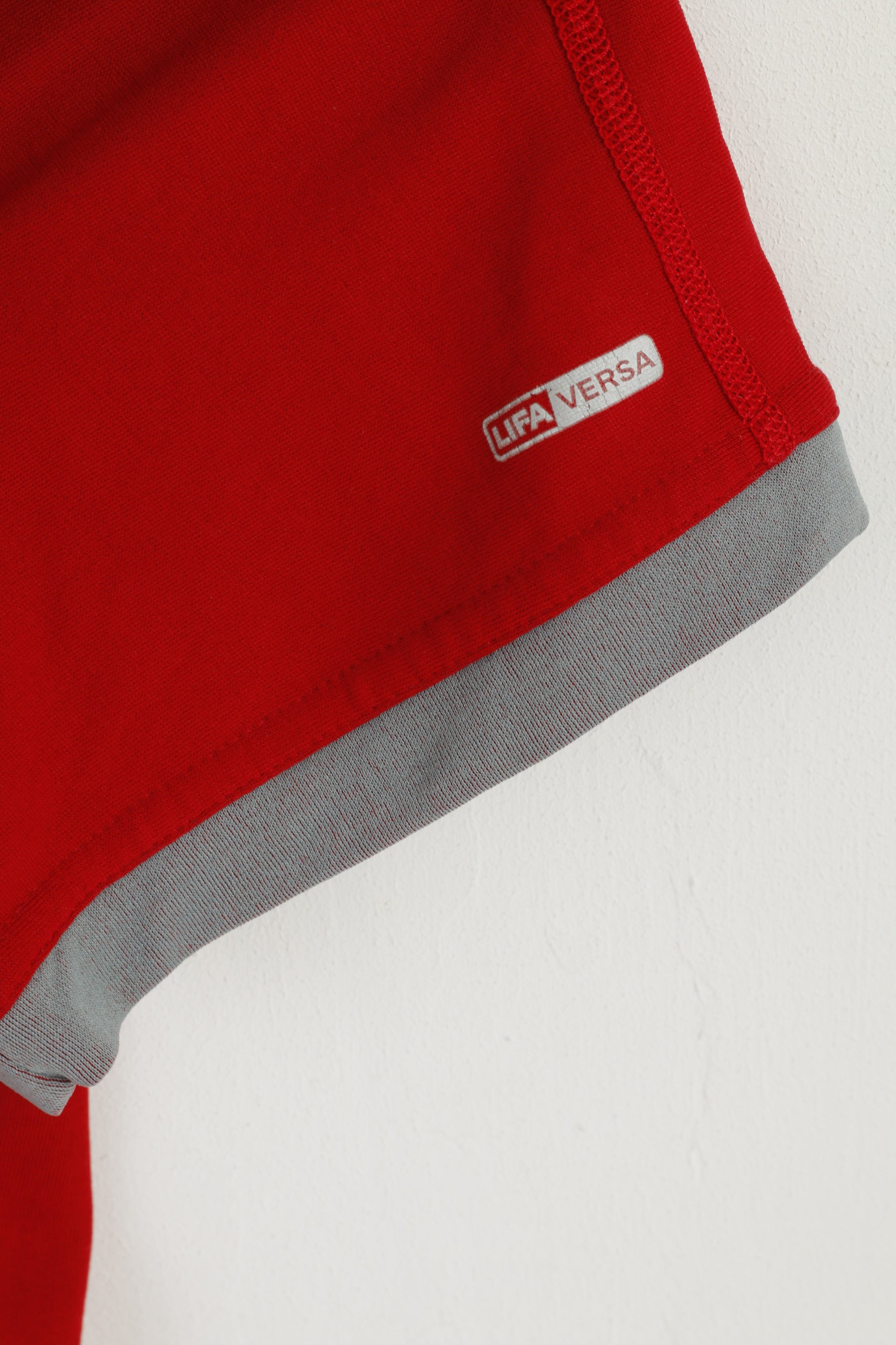 Helly Hansen Women XL Shirt Red Outdoor Lifa Versa Zip Neck Sailing Top