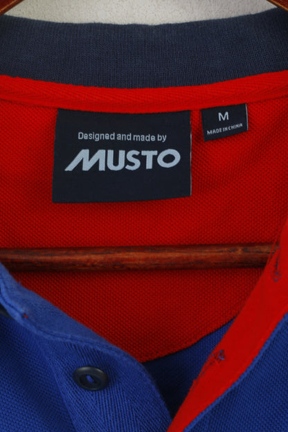 Musto Homme M Polo Bleu Coton IRB Coupe du Monde de Rugby 2015 Angleterre Haut