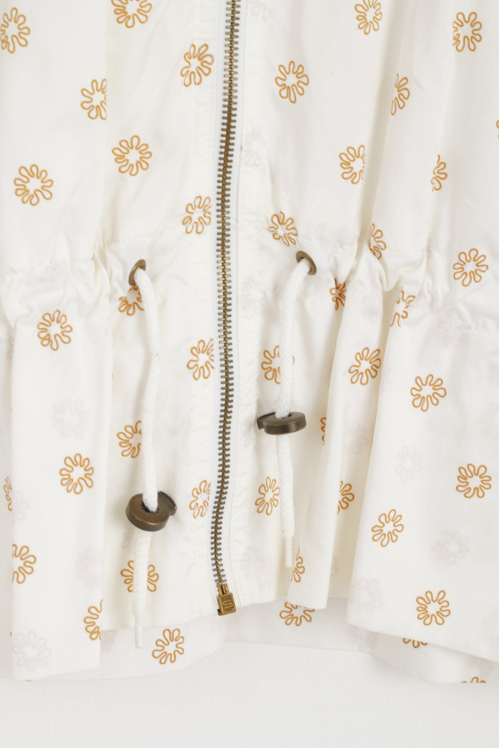 HEAD Women 42 XL Bodywarmer Ecru Nylon Waterpoof Vintage Zip Up Sport Vest