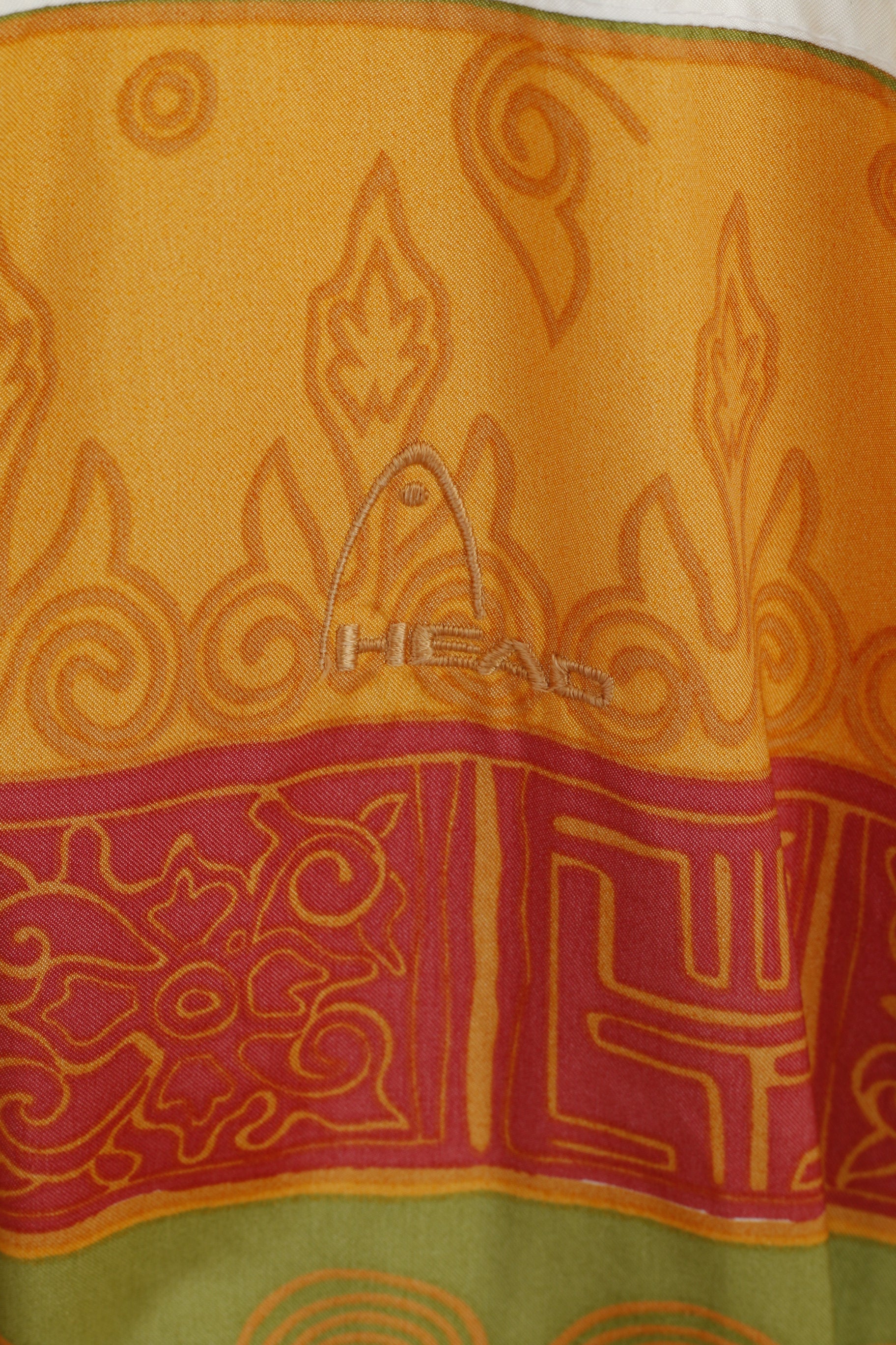 HEAD Women 42 XL Bodywarmer Ecru Nylon Waterpoof Vintage Zip Up Sport Vest