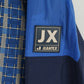Jeantex Men XL 46/48 Jacket Blue Hooded Nylon Waterproof Festival Zip Up Top