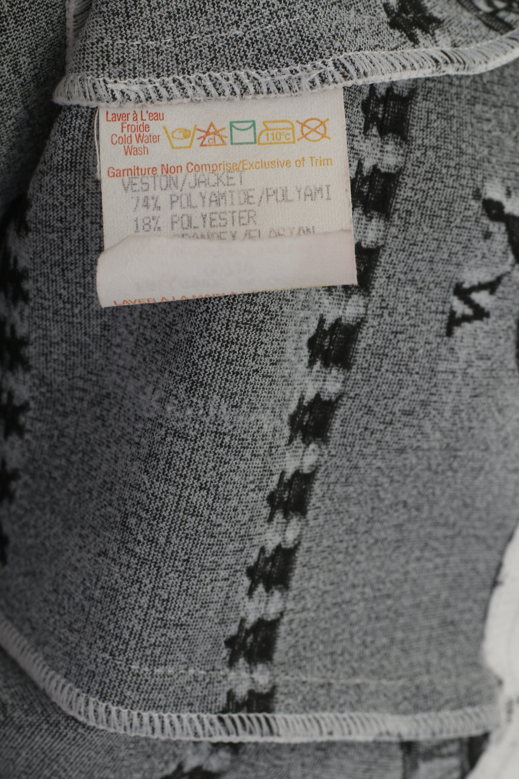 Joseph Ribkoff Donna 16 44 Blazer Giacca corta con zip intera in nylon bianco marino