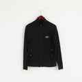 G-STAR RAW Women M Sweatshirt Black Zip Up Fitted Trainer Cardigan Top
