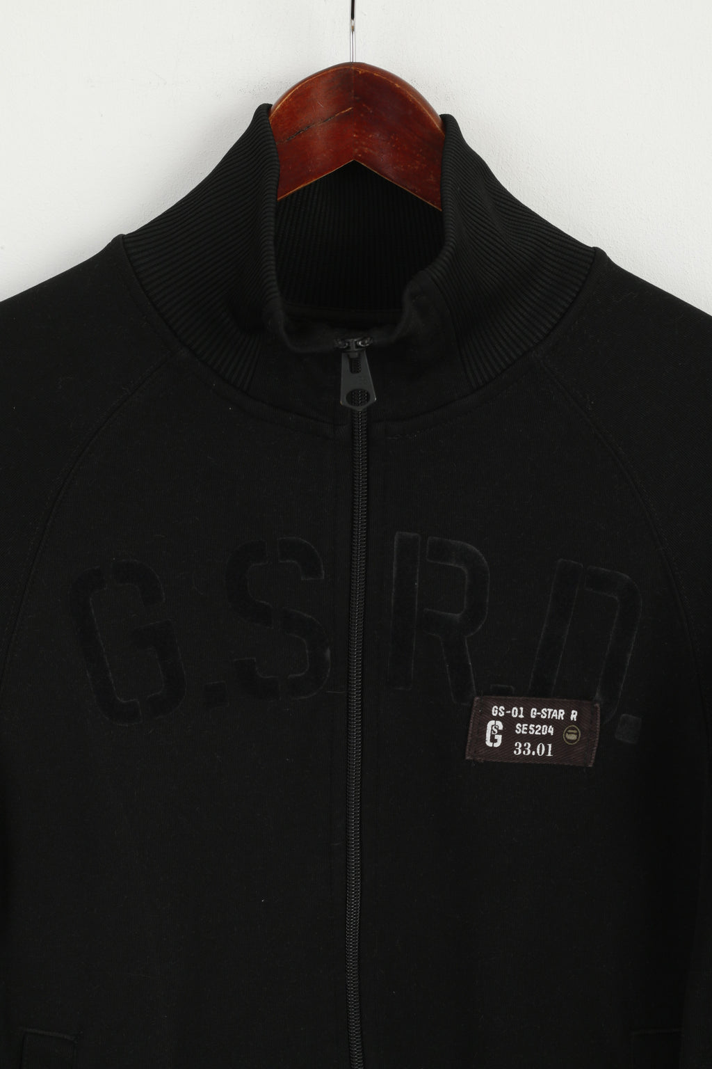 G-STAR RAW Femmes M Sweatshirt Noir Zip Up Fit Trainer Cardigan Top