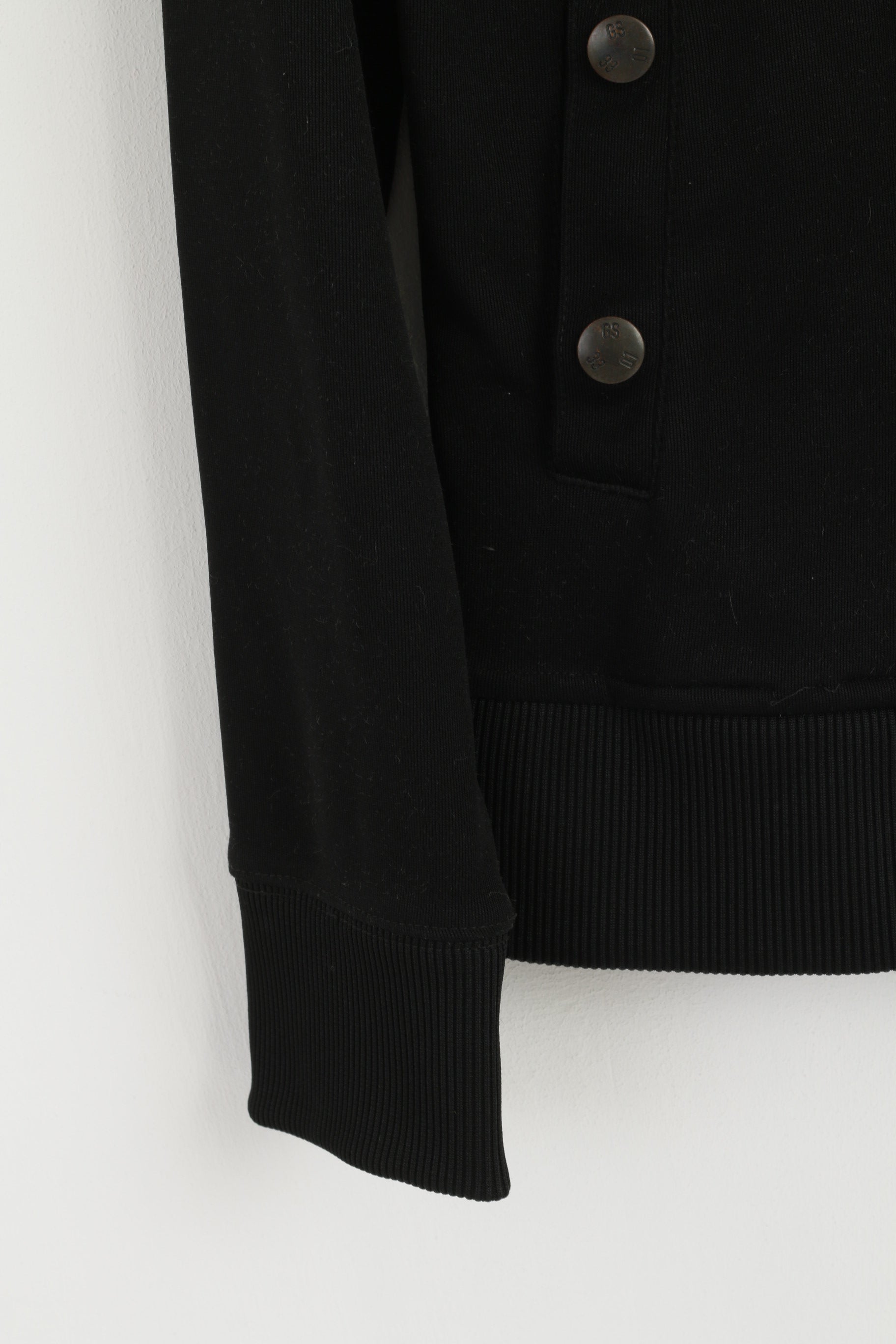 G-STAR RAW Femmes M Sweatshirt Noir Zip Up Fit Trainer Cardigan Top