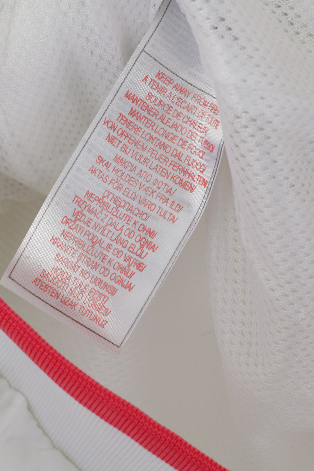 Nike Femme 40/42 M Veste Blanc Activewear Retro Full Zipper Track Top