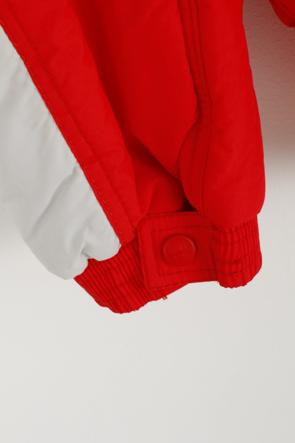 MICRO By Ellesse Men 54 L Jacket Ski Red Nylon Waterproof Italy Vintage 80s