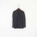 Strellson Men 106 42 Blazer Gray Wool Rick-James Premium Single Breasted Jacket