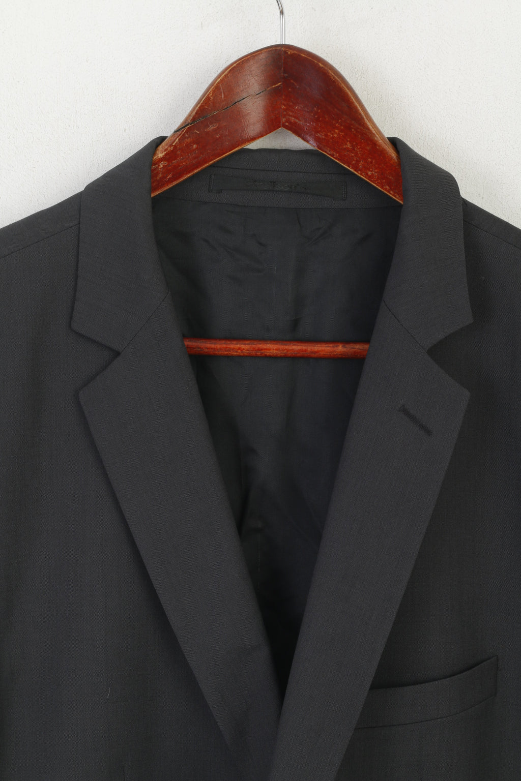 Strellson Hommes 106 42 Blazer Gris Laine Rick-James Premium Veste Simple Boutonnage