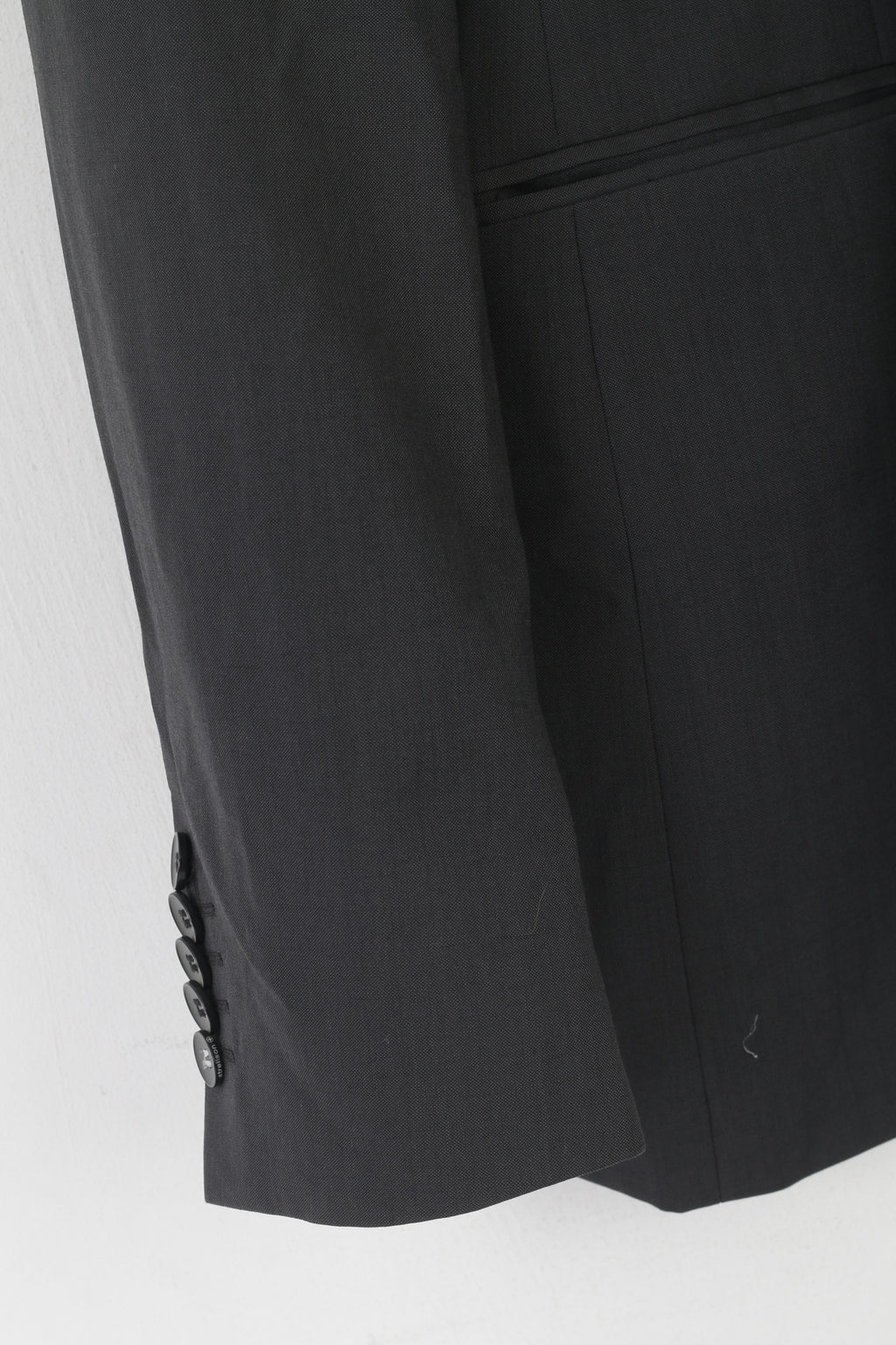 Strellson Hommes 106 42 Blazer Gris Laine Rick-James Premium Veste Simple Boutonnage