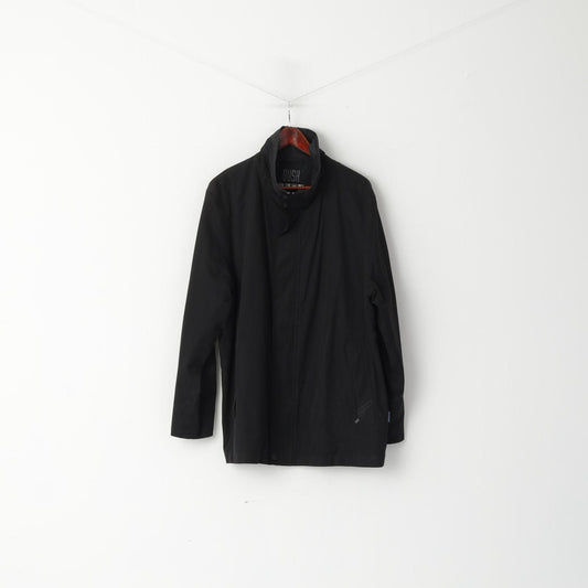 Bush Men 46 XL Jacket Black Sympatex Technlogy Allweather Classic Full Zipper Top