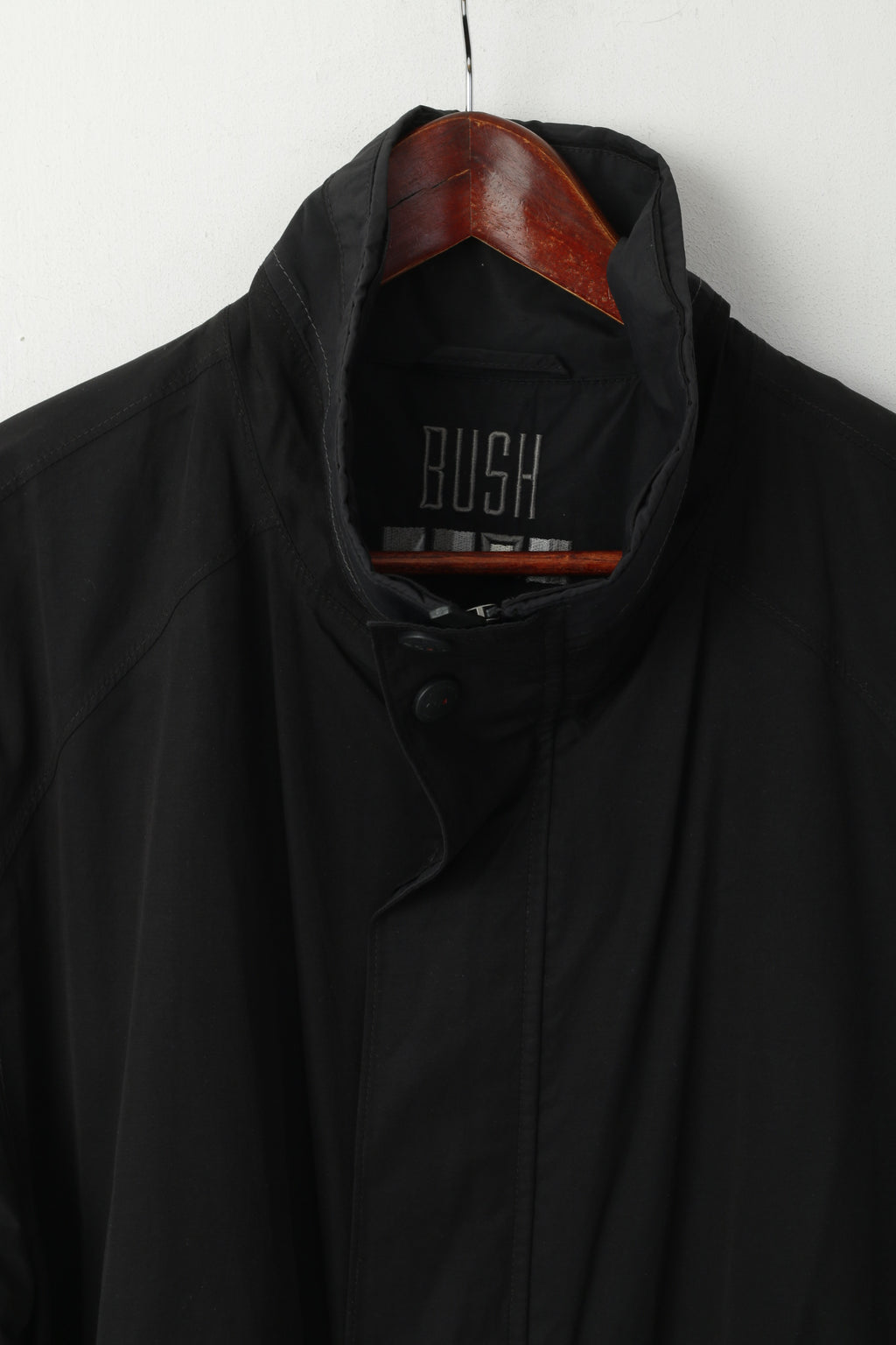 Bush Men 46 XL Veste Noir Sympatex Technlogy Allweather Classic Full Zipper Top