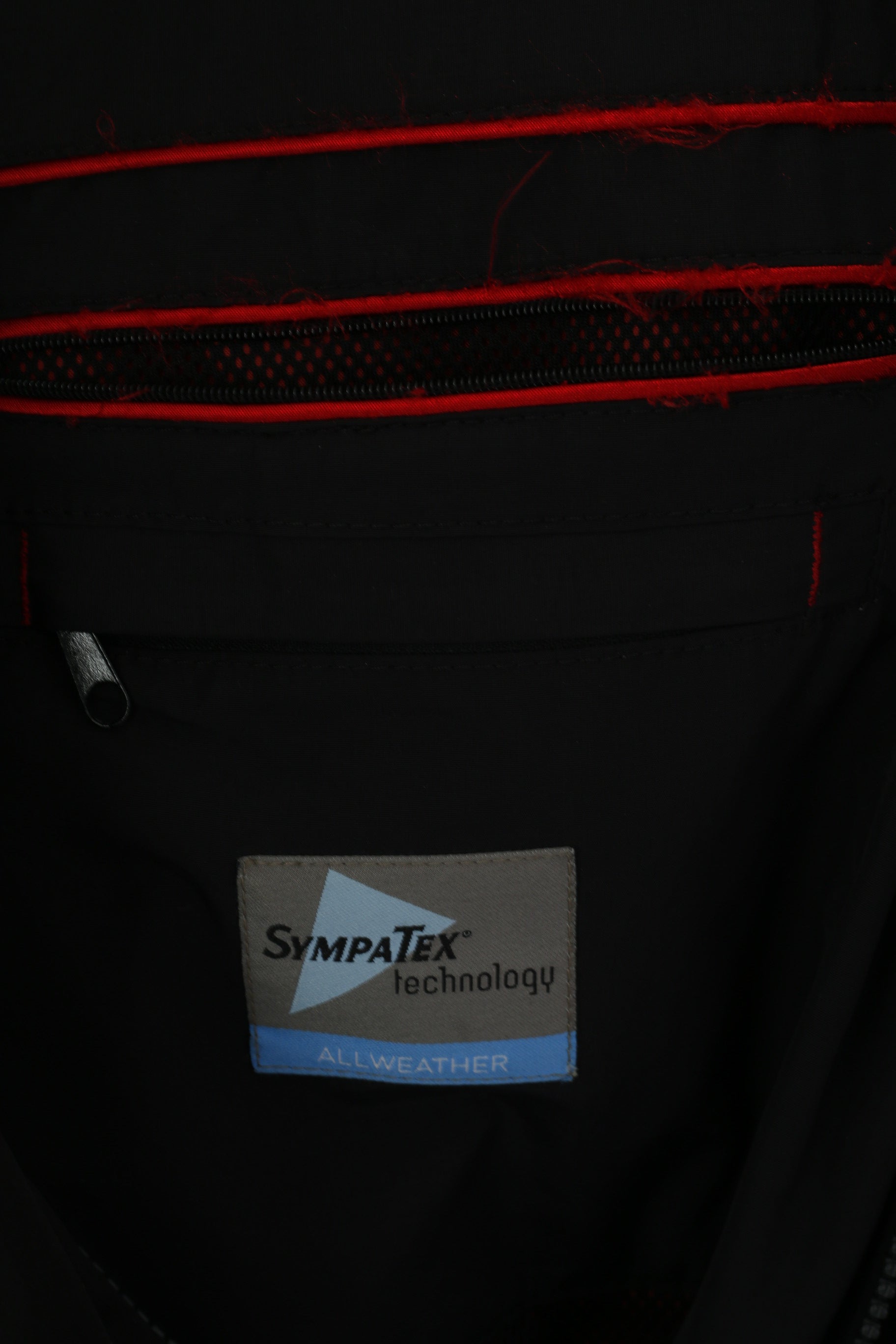 Bush Men 46 XL Veste Noir Sympatex Technlogy Allweather Classic Full Zipper Top