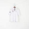 La Martina Men XXL Casual Shirt White Cotton #4 Polo Argentino French Alps Top