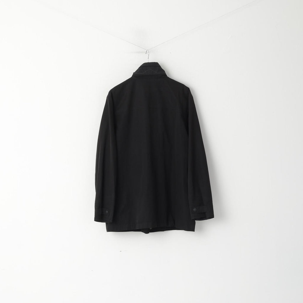 Bush Men 46 XL Veste Noir Sympatex Technlogy Allweather Classic Full Zipper Top