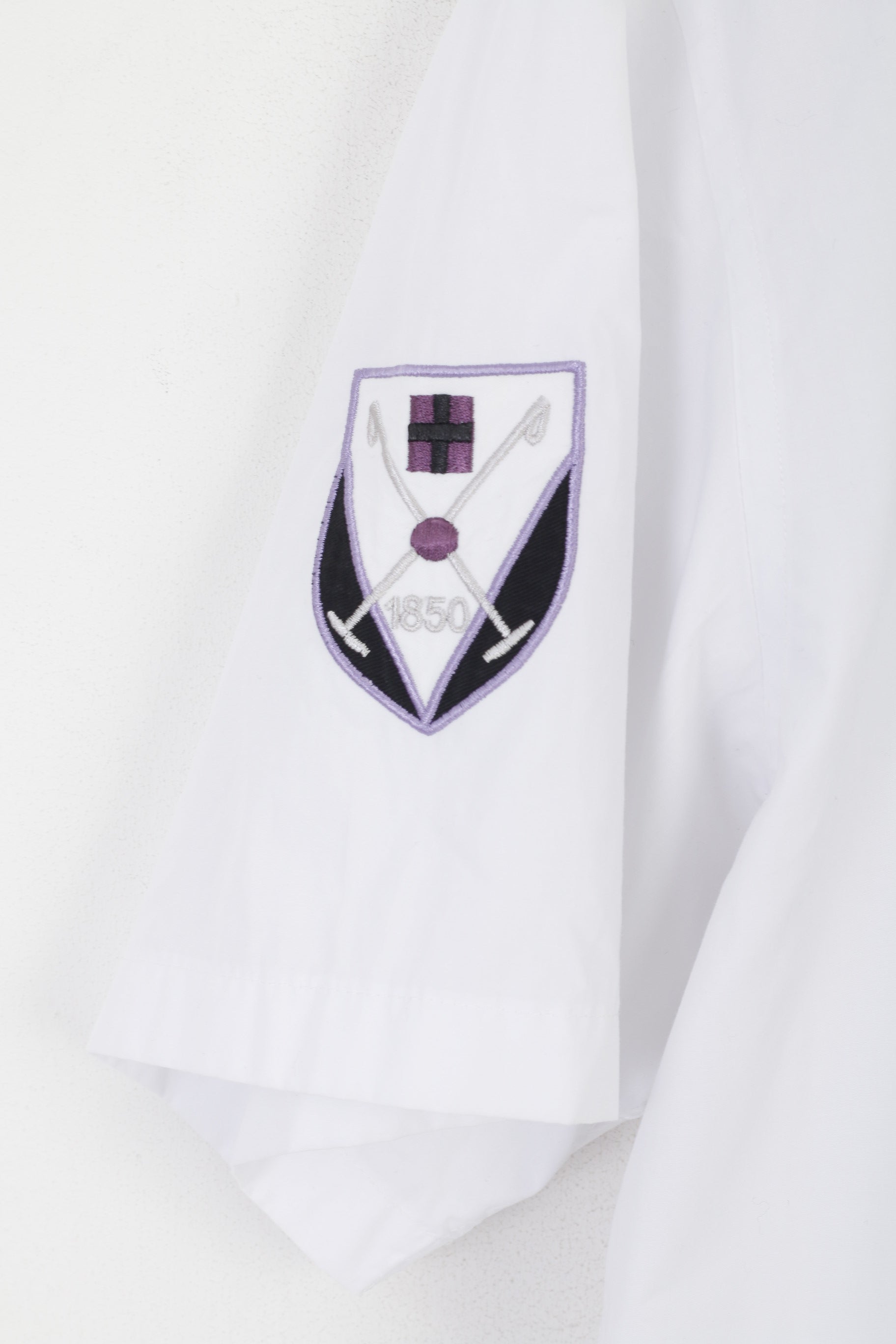 La Martina Homme XXL Chemise décontractée Blanc Coton #4 Polo Argentino Alpes Françaises Haut