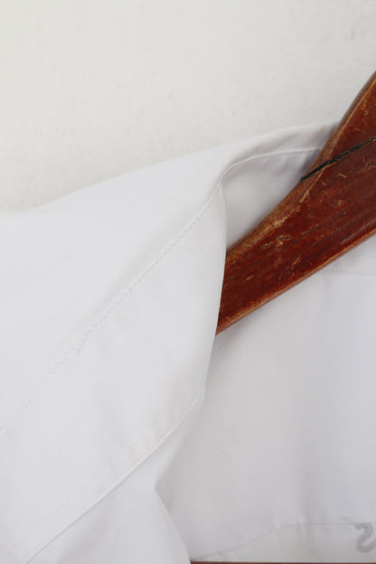 La Martina Homme XXL Chemise décontractée Blanc Coton #4 Polo Argentino Alpes Françaises Haut