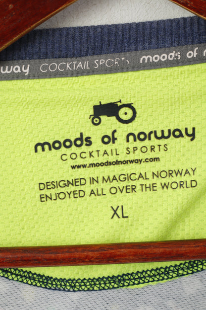 Felpa Moods Of Norvegia Cocktail Sports Donna XL Top in cotone con stampa tennis blu