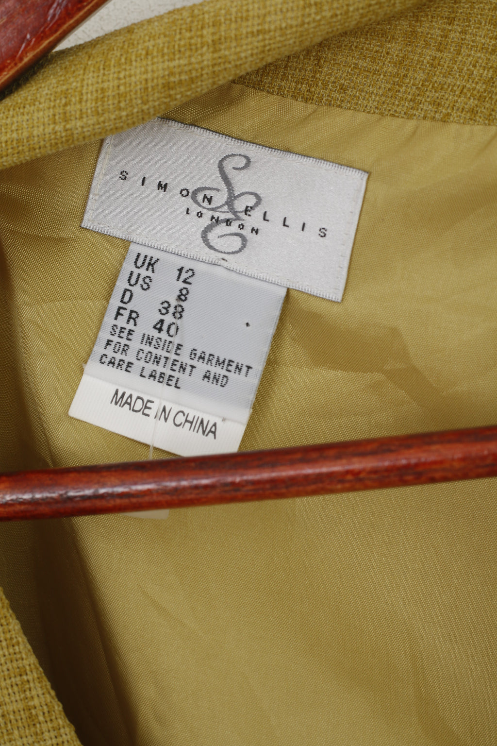 Simon Ellis London Donna 12 M Blazer Verde Coprispalle corto con spalline