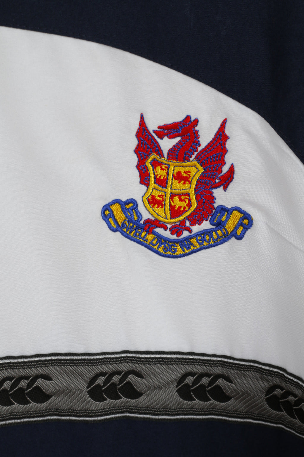 Giacca da uomo Canterbury L Navy Rugby Red Welsh Dragon Wales Top sportivo con cerniera intera