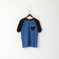 Lacoste Live Men 4 S Shirt Blue Cotton Pocket Crew Neck Classic Top