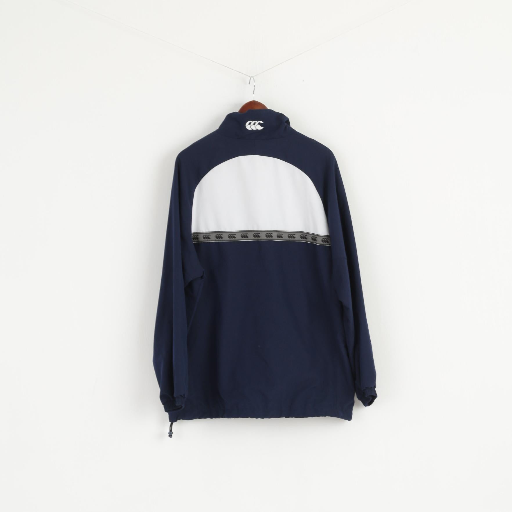 Giacca da uomo Canterbury L Navy Rugby Red Welsh Dragon Wales Top sportivo con cerniera intera