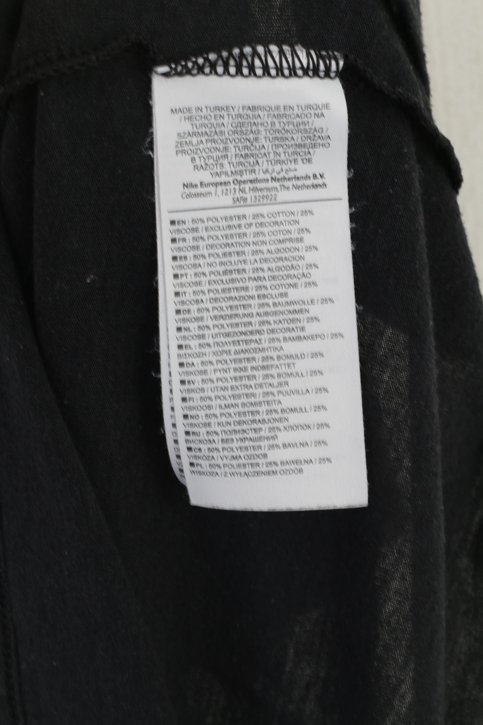 Nike Sportswear Women M Shirt Black Cotton Slim Fit Training Tank Top