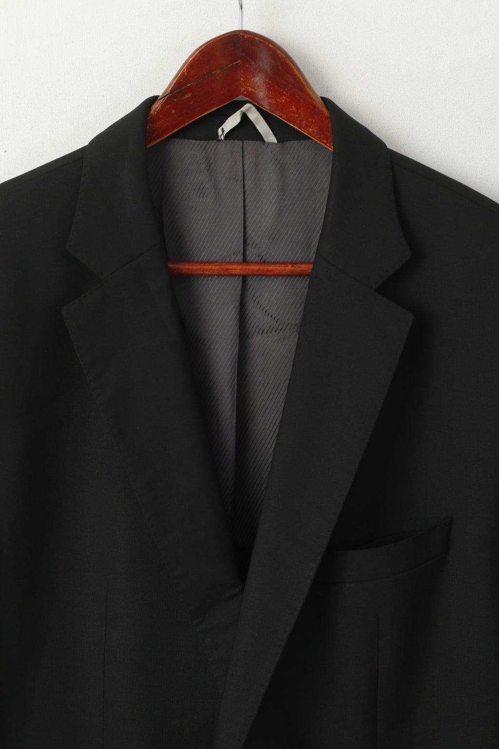 Hugo Boss Hommes 56 46 Blazer Laine Noire The James2 Veste Simple Boutonnage