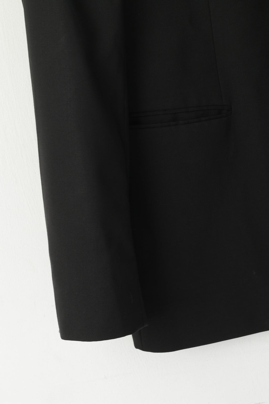 Hugo Boss Hommes 56 46 Blazer Laine Noire The James2 Veste Simple Boutonnage