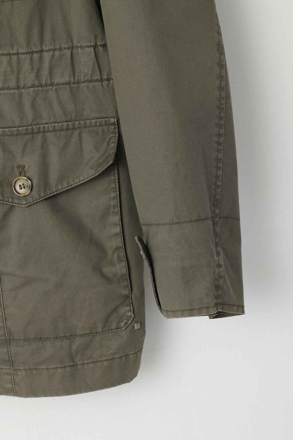 Paul R. Smith Men 26 M Jacket Oliv Green Cotton Lightweight Military Buttoned Casual Top