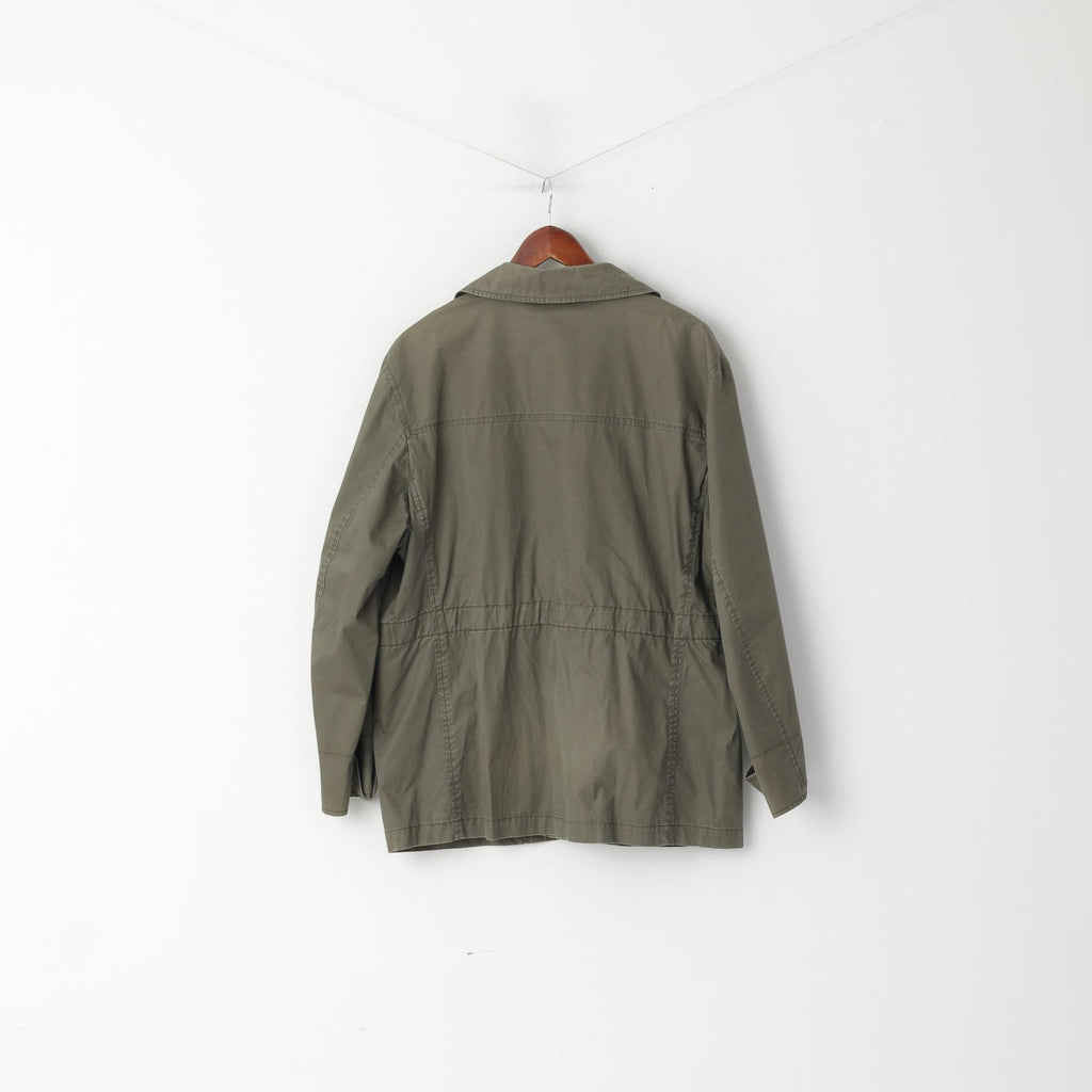 Paul R. Smith Men 26 M Jacket Oliv Green Cotton Lightweight Military Buttoned Casual Top