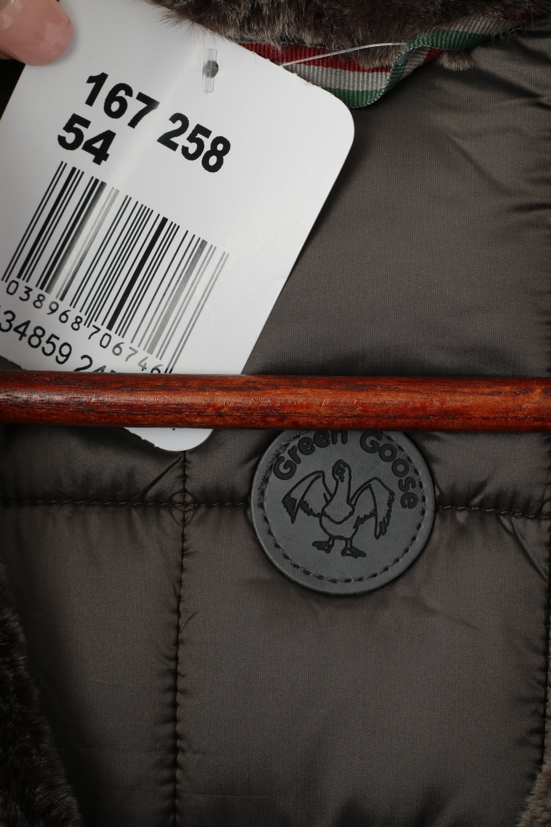 Nouveau Green Goose Femmes 54 60 3XL Veste Vert Doublure Amovible À Capuche Pull À Capuche