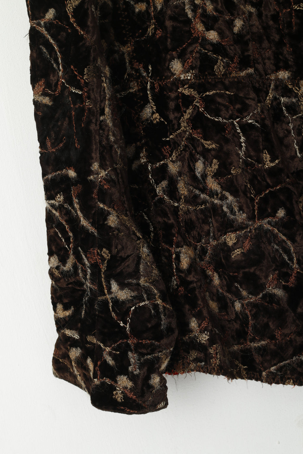 UHLE Camicia casual da donna 44 L Top a maniche lunghe in viscosa lucida vintage marrone