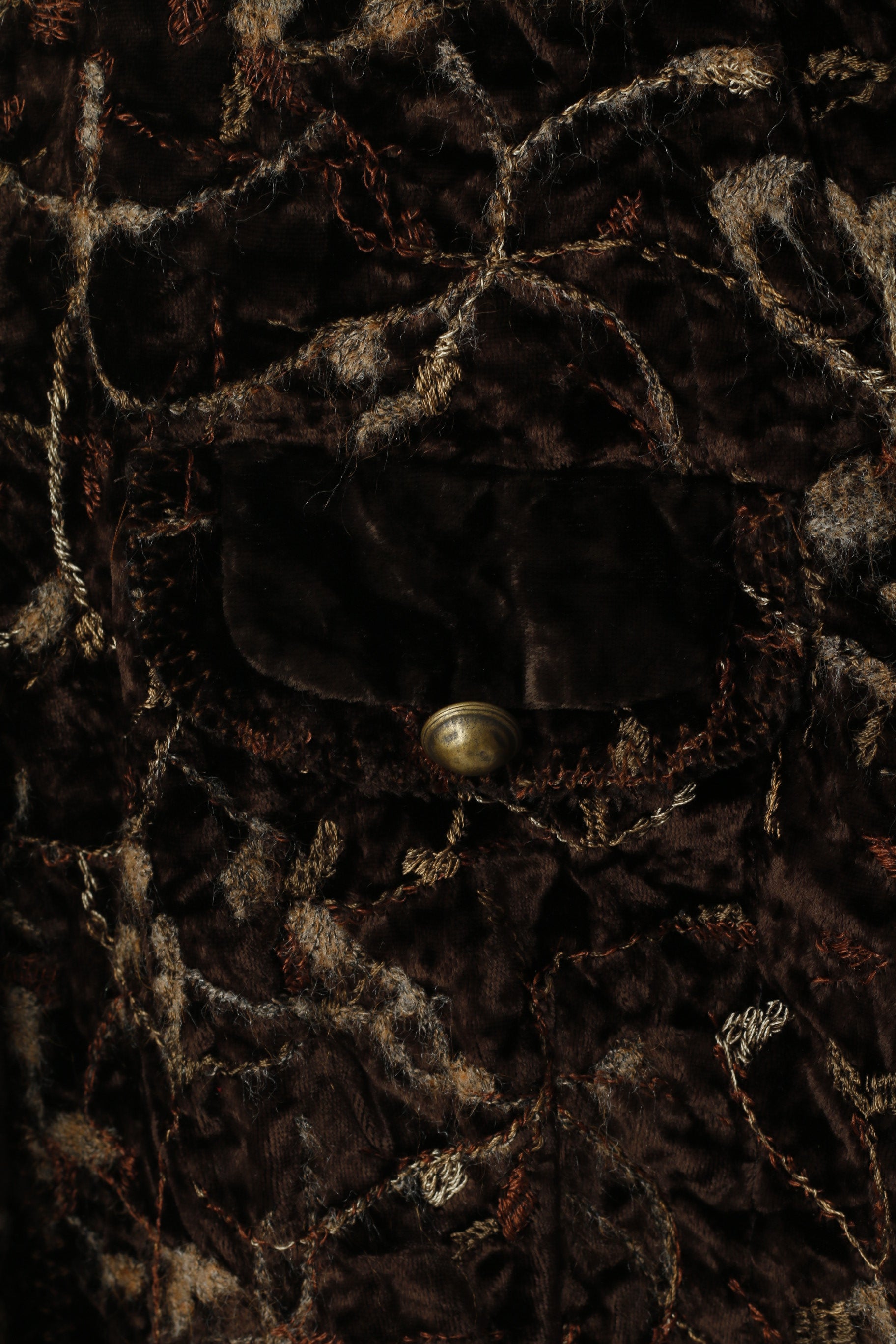 UHLE Camicia casual da donna 44 L Top a maniche lunghe in viscosa lucida vintage marrone