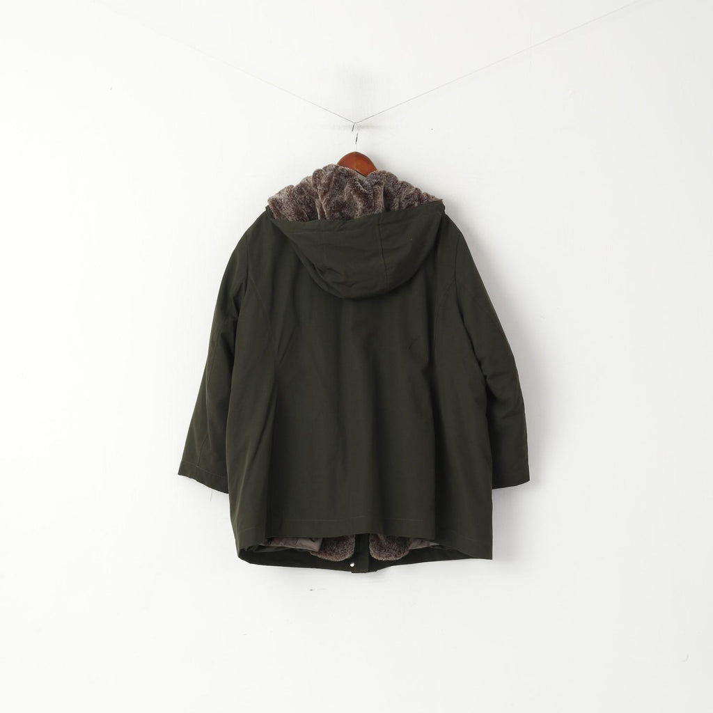 Nouveau Green Goose Femmes 54 60 3XL Veste Vert Doublure Amovible À Capuche Pull À Capuche