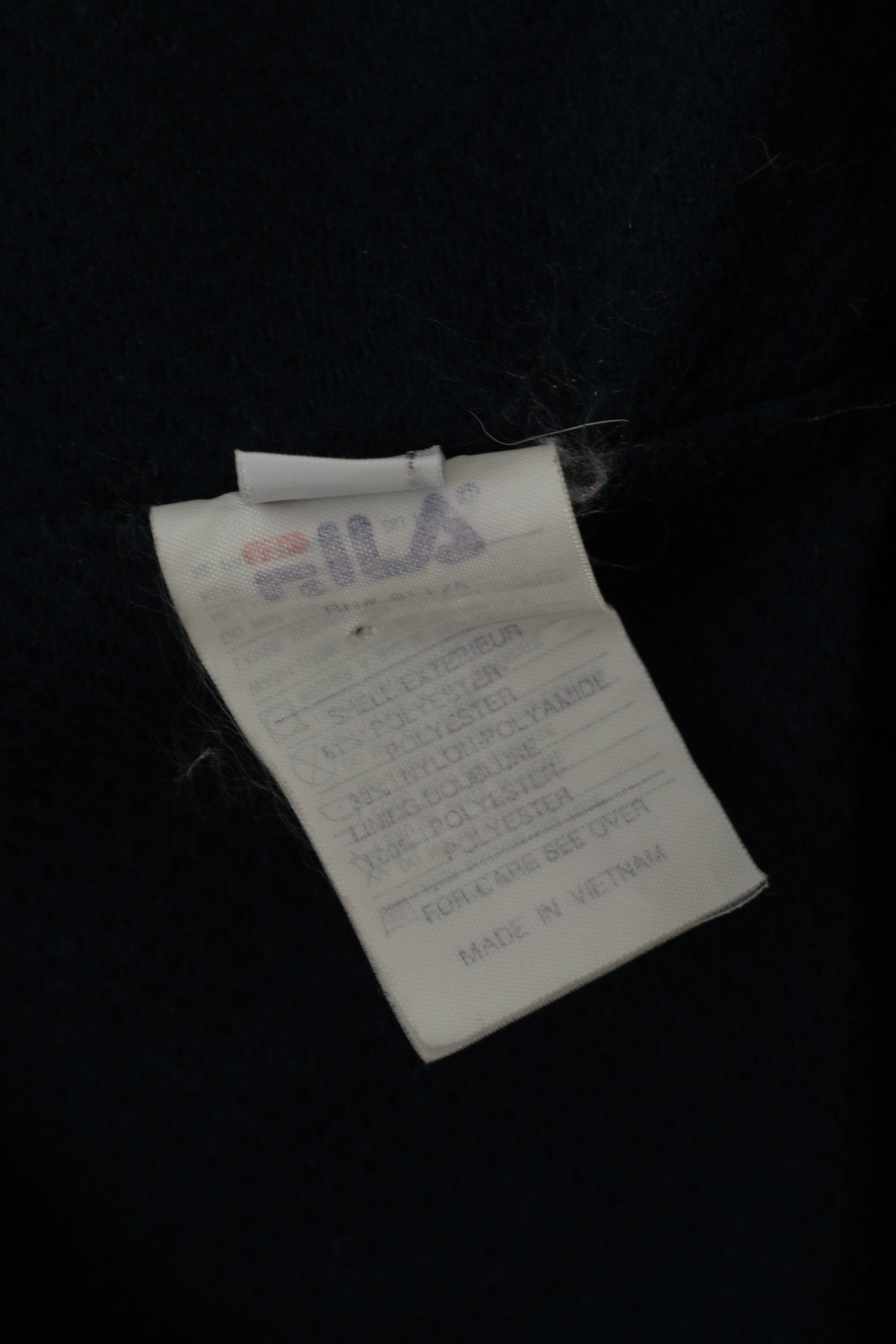 Fila Men S Waistcoat Navy Sport Zip Up Nylon Vest Outdoor Sleeveless Top