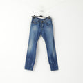 Diesel Industry Kander Men 32 Trousers Blue Denim Cotton Made in Italy Pants